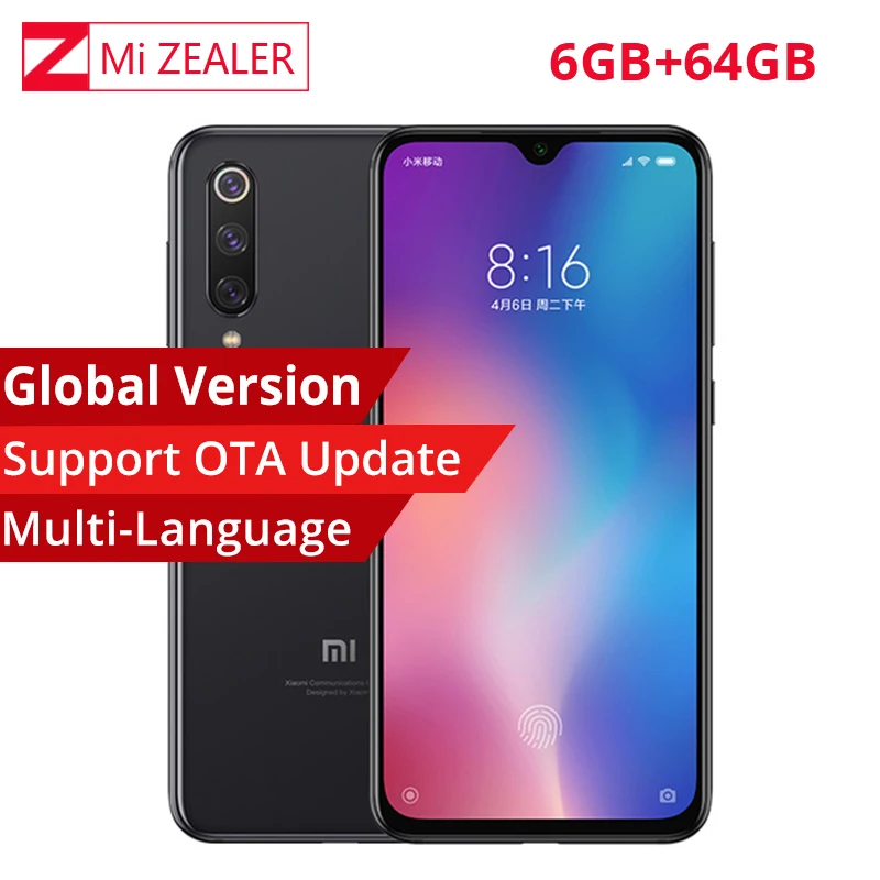 Глобальная версия Xiaomi mi 9 смартфон 6 39 дюймов ГБ ОЗУ 64 Гб ПЗУ Восьмиядерный