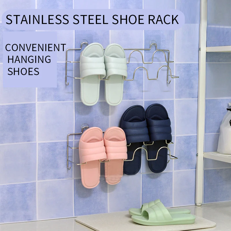 Новый Тип вешалки для тапочек без штамповки ванной двери и туалетной полки кухни