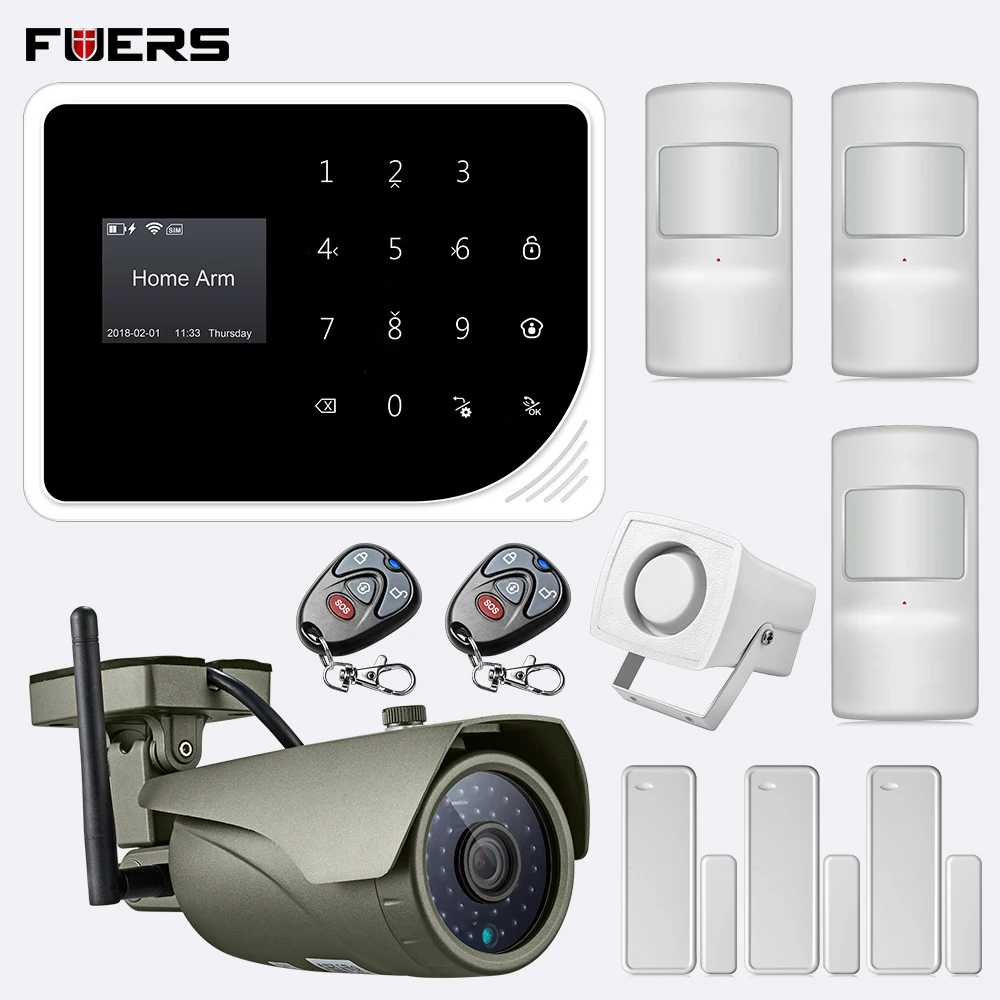 FUERS S5 языковый переключатель 1080P WiFi ip камера приложение дистанционное управление