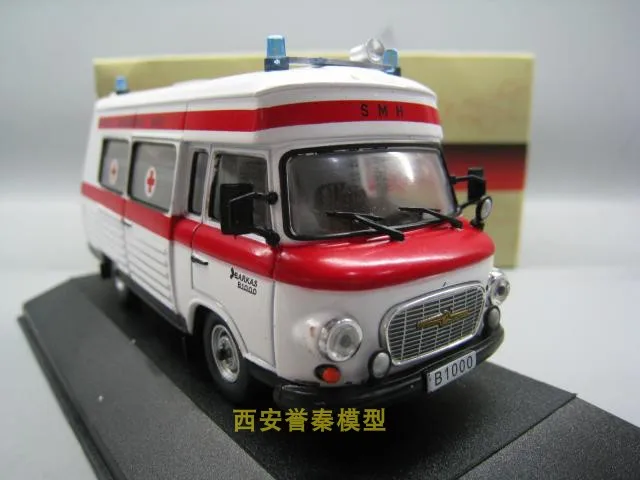 ATLAS 1/43 масштабная модель автомобиля игрушки Barkas B1000 скорая помощь литой металлический автомобиль модель игрушки для коллекции, подарок, дети