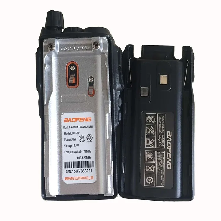 10km Origianl Baofeng uv-82 real 8W Portable Ham Radio 10KM Walkie Talkie Dual PTT Handle Radio Two way Radio Transceiver