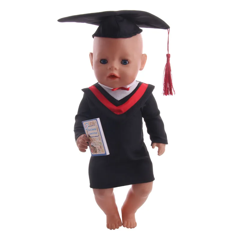 LUCKDOLL Doctor Clothes + шапка подходит для 18 дюймов американская кукла 43 см аксессуары