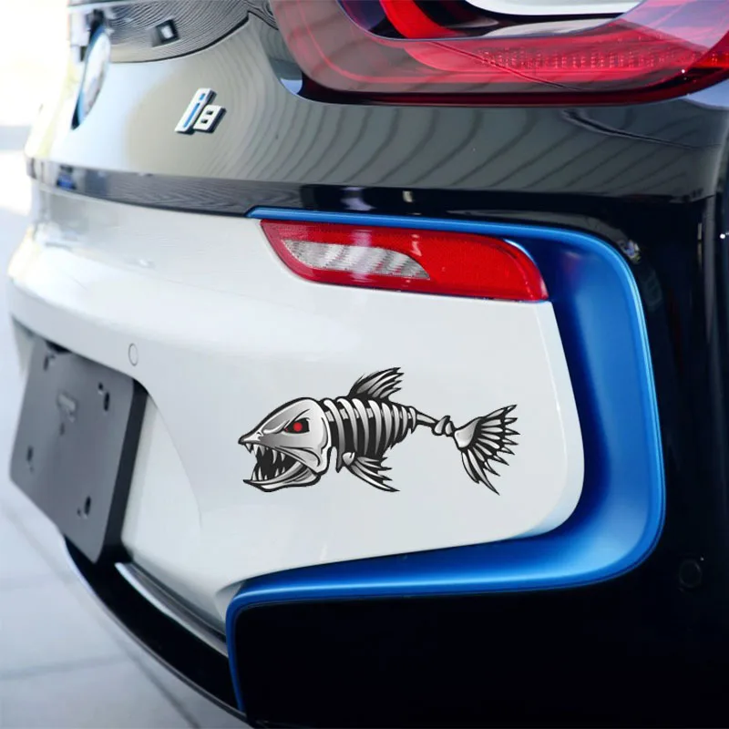3D стикеры rylyхорос 25*13 см/15*6 см забавные рыбьи кости автомобильные Стикеры