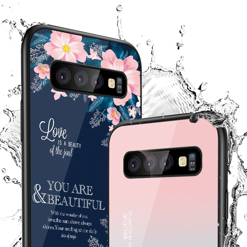 Чехол с градиентным узором для Samsung Galaxy A50 S10 S9 S8 Plus S10e Note 9 8 A7 2018 чехол из
