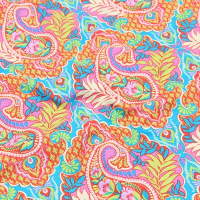 color 7 1 метр в виде цветка, из хлопковой ткани с принтом ручной работы, платье для одежды, кукла, хлопок, T456A - Цвет: color 7
