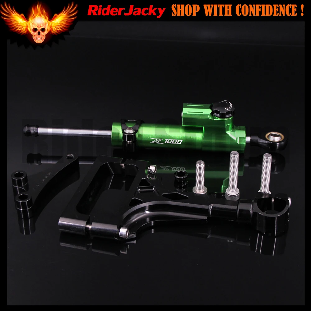 Для Kawasaki Z1000 2003 2009 2006 2007 2008 CNC Регулируемый Линейный Обратный демпфер Руля