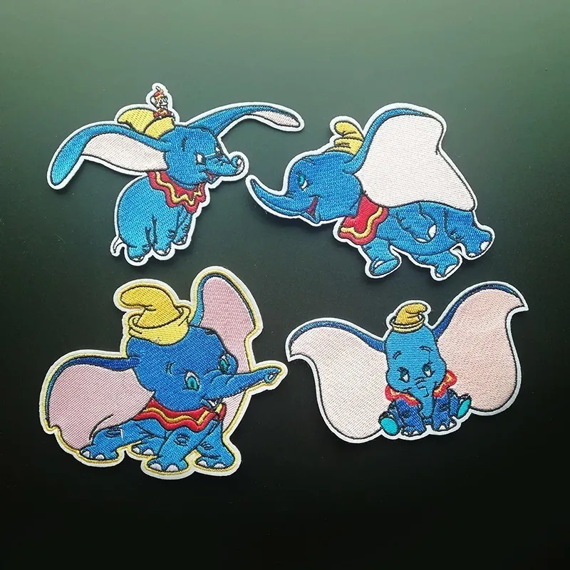 1 шт. Высококачественная Милая шляпа Dumbo фильм слон мультфильм Железный На Патчи Одежда diy эмблемы с вышивкой аппликация Patchworks
