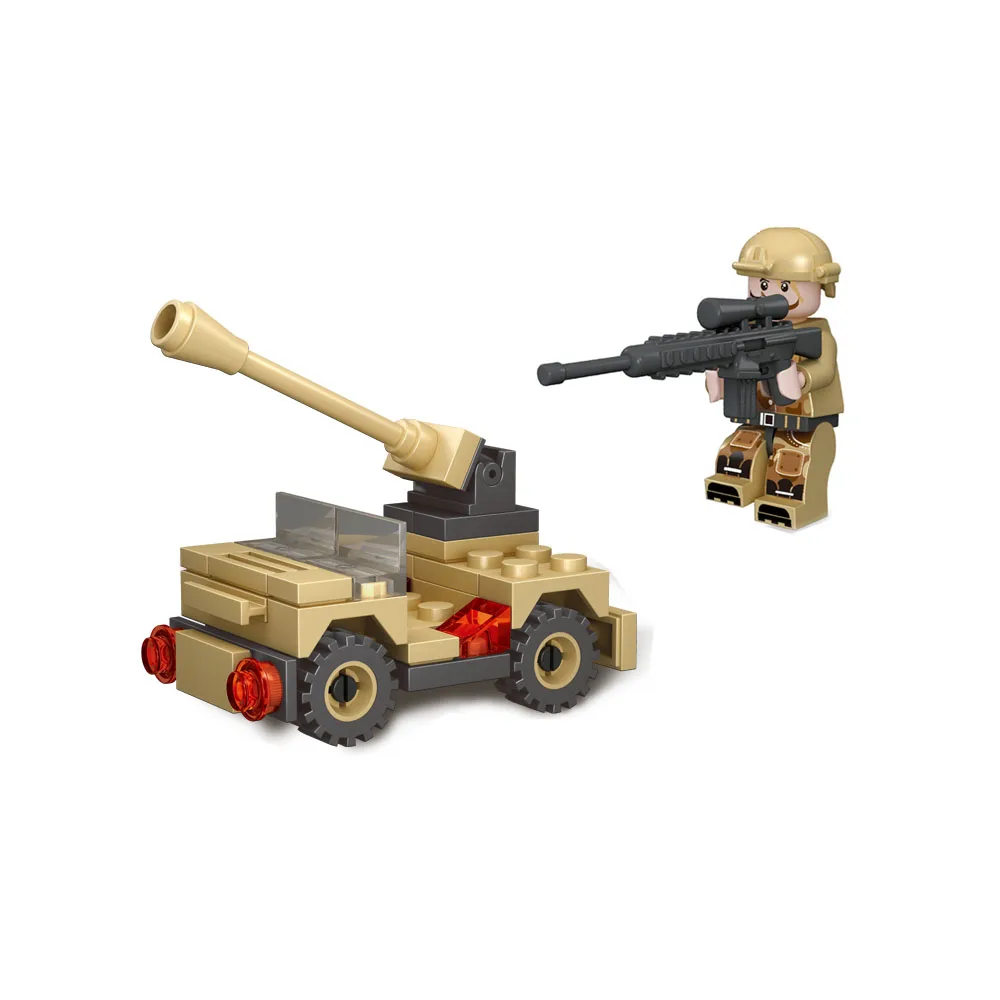 Kitoz 6 в 1 Танк модель русский T 62 главный боевой танк военный Строительный Блок