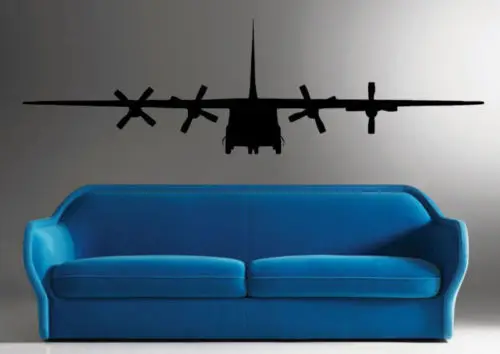 C130 военная армия Наклейка на стену самолет для детской комнаты декор