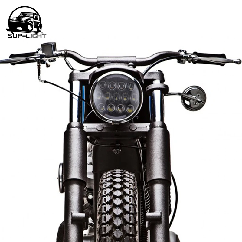 

7 Inch 105W Round LED Projector Headlight Waterproof Bulb for Harley FLD Motorcycle Jeep Wrangler