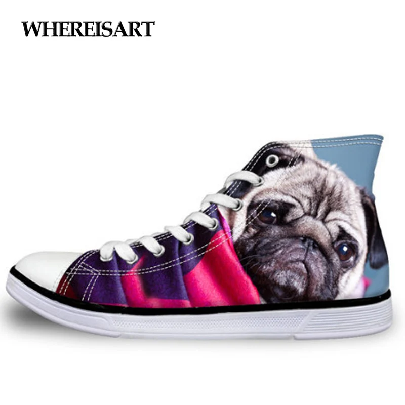 WHEREISART/Женская классическая Вулканизированная обувь с высоким берцем милым