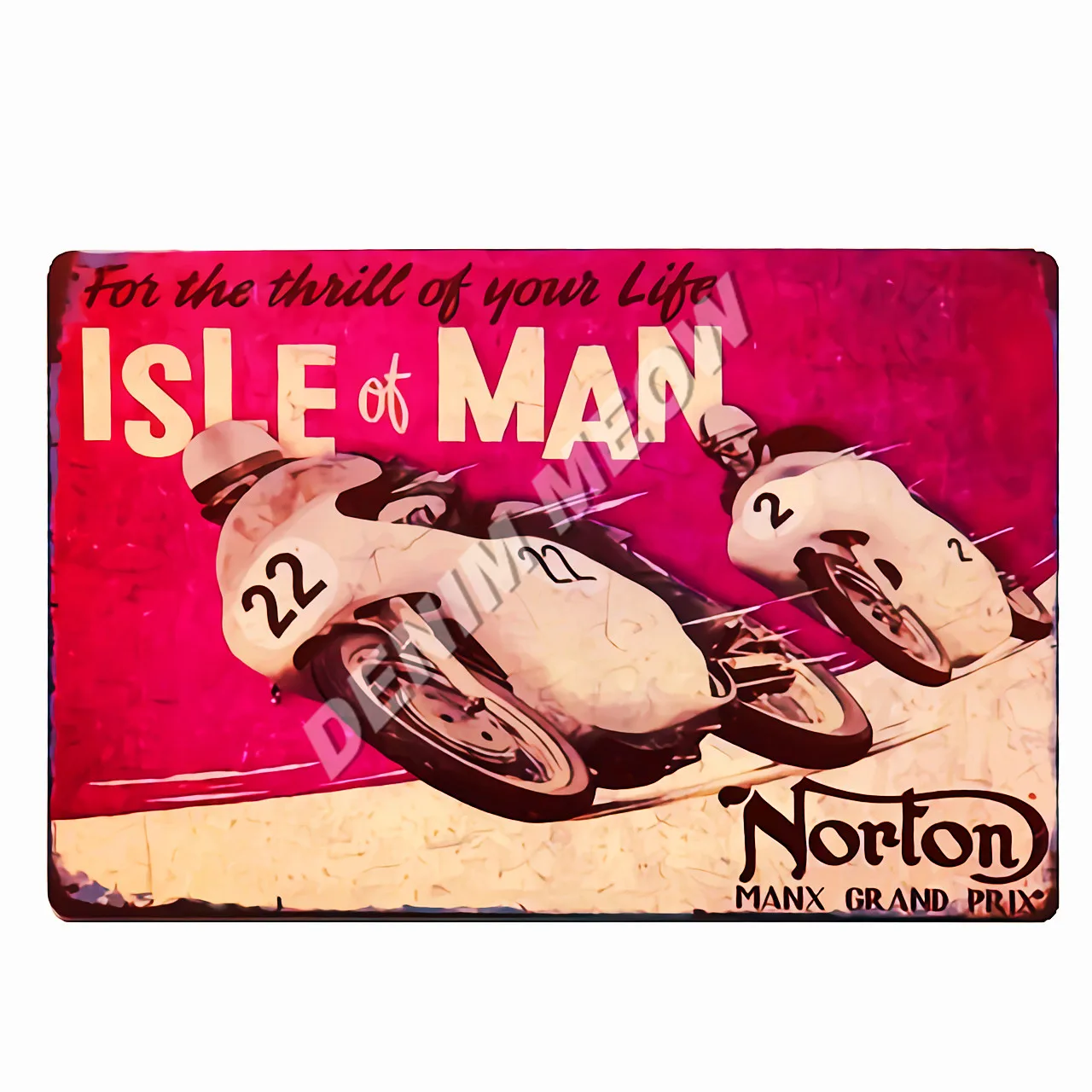 12 Ретро TT Isle of Man металлические знаки Norton мотоциклы гонки табличка Винтаж Искусство Живопись тарелки Паб Бар Гараж магазин домашний декор WY59 - Цвет: 12