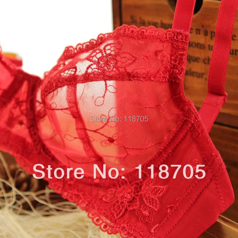 Ультра-тонких прозрачным кружевом сексуальный бюстгальтера молодая девушка