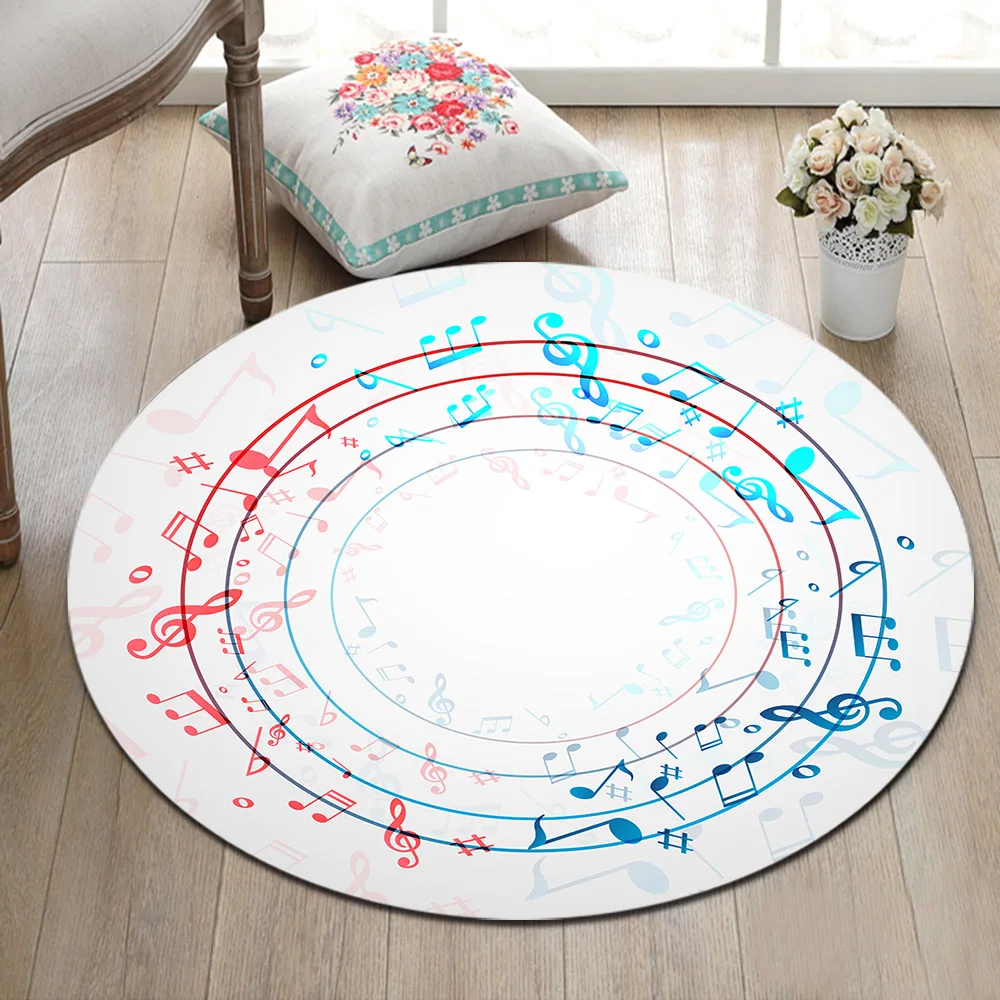 Белый Музыкальный CD красный синий блокнот круглый коврик из пены с памятью и