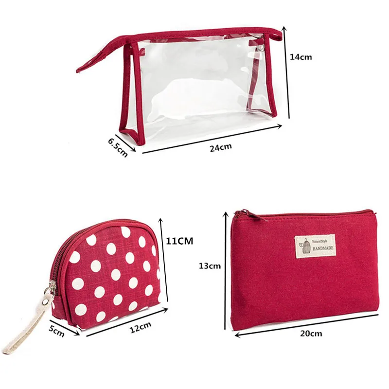 Дорожная косметичка 3 шт./компл. чехол для хранения косметики дорожный держатель