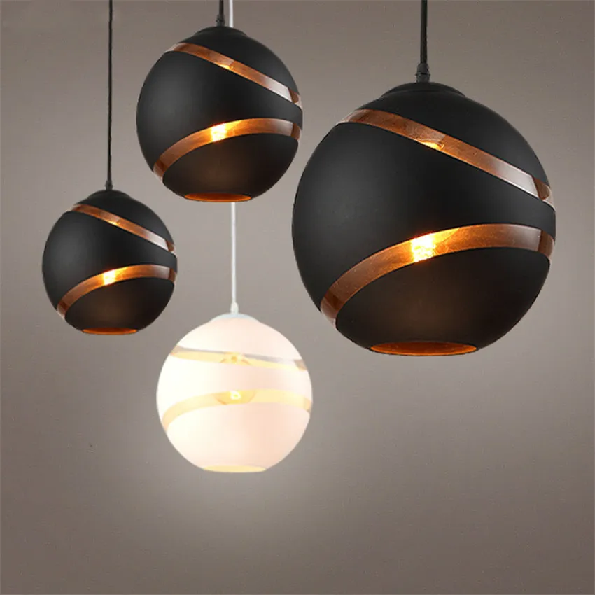 Nordic Modern Globe Retro Ball Bubble Pendant Lights Cafe Bar Store Restaurant Dining Room Hall Club Pendant Hanging Lamp