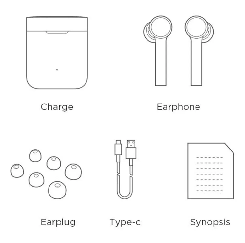 В наличии! Оригинальные Xiaomi Mi наушники AirDots Bluetooth беспроводные с сенсорным