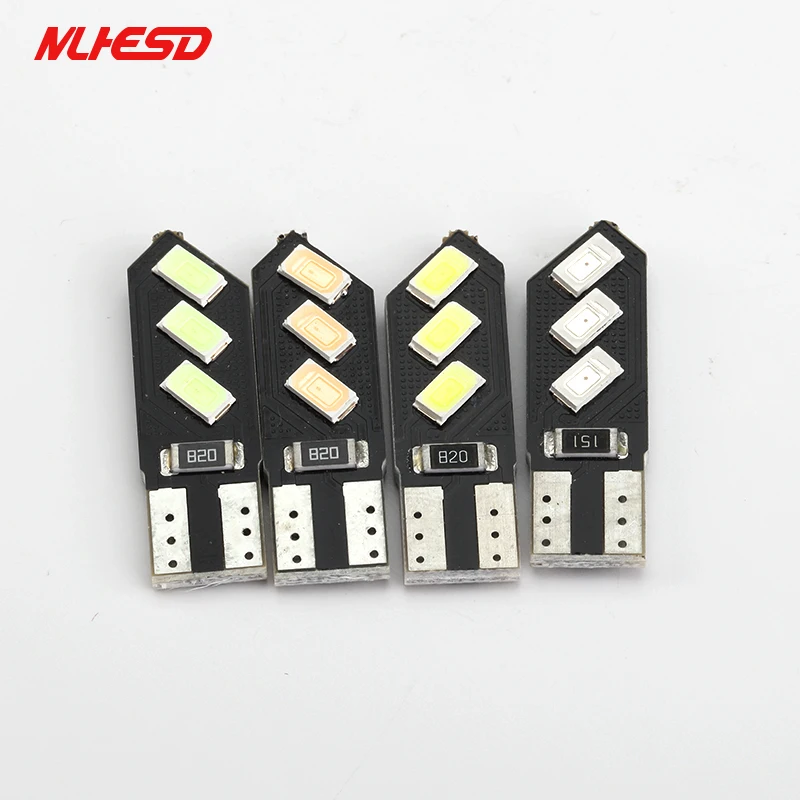 10 шт х T10 6smd 5730 5630 Led canbus Автомобиль светильник Canbus Белый t10 led W5w 194 ошибка лампы 6led|car