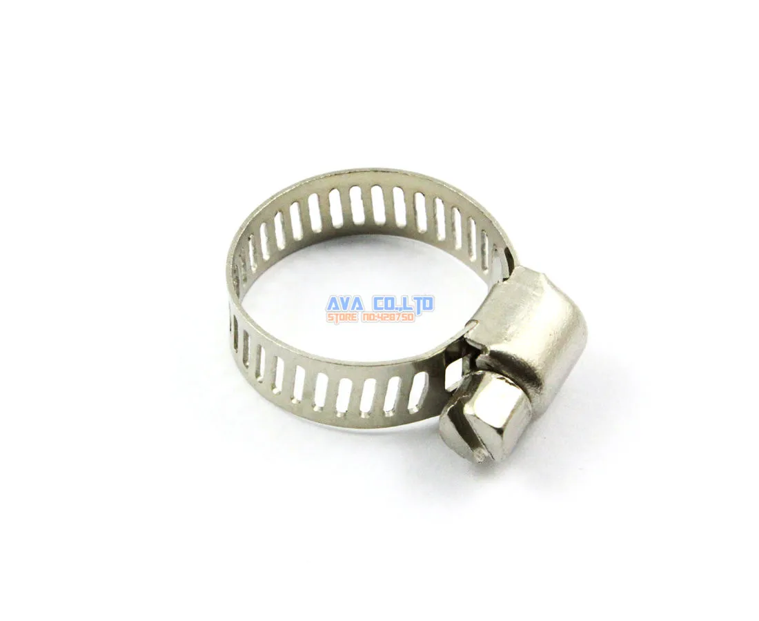 

20 Pieces 11-20mm Stainless Steel Hose Clamp Worm Gear Hose Pipe Fitting Clamp