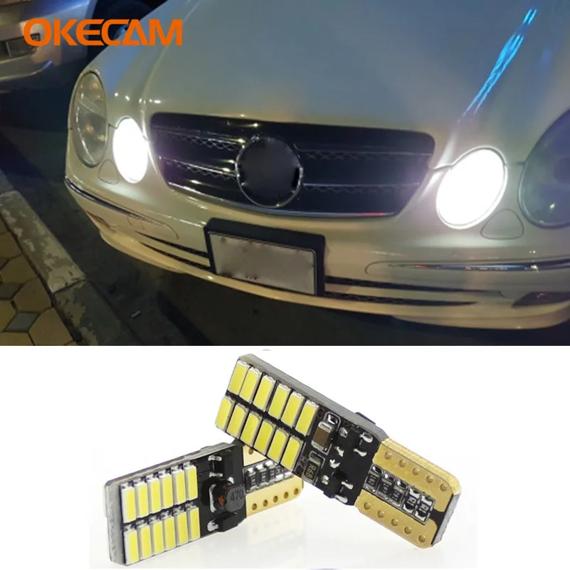 2 шт. Автомобильные светодиодные лампы Canbus T10 W5W 194 4014 SMD|Сигнальная лампа| |
