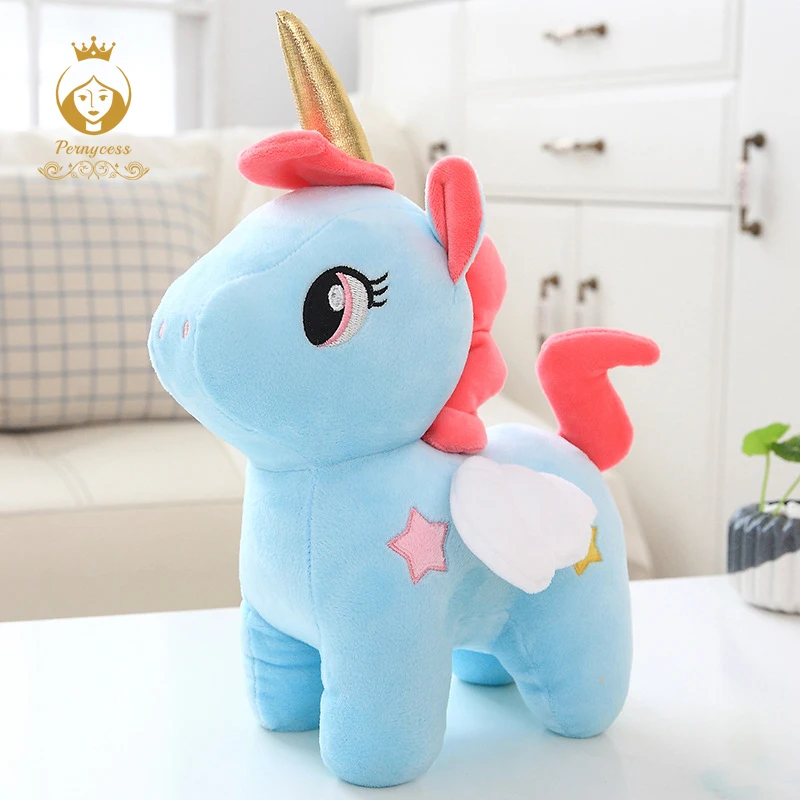 Cute Unicorn Plush Toy Mini Angel Horse Stuffed Doll Kids Toys Christmas Presents | & Animals - Фото №1