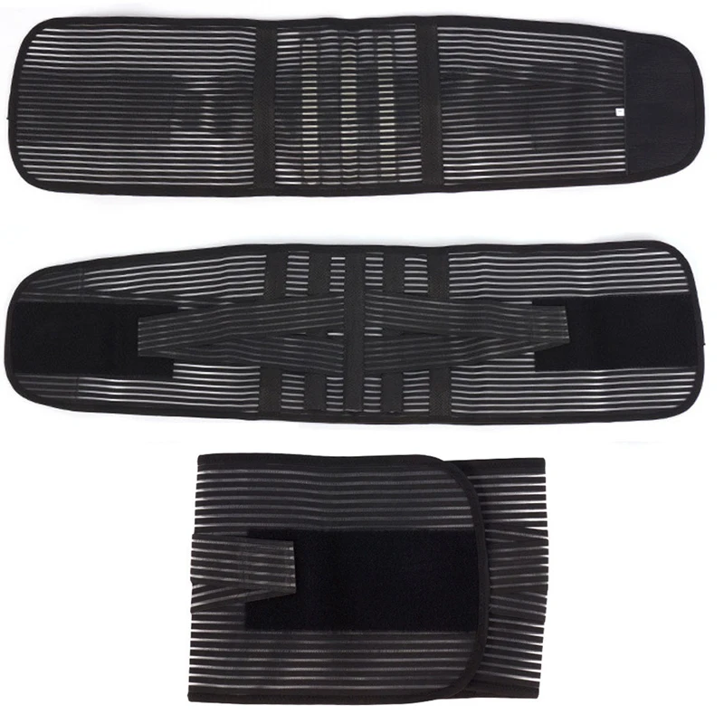 

Adjustable Double Pull Steel Bars Waist Trimmer Belt for Women Orthopedic Posture Corrector Brace Lower Back Lumbar Support Belt