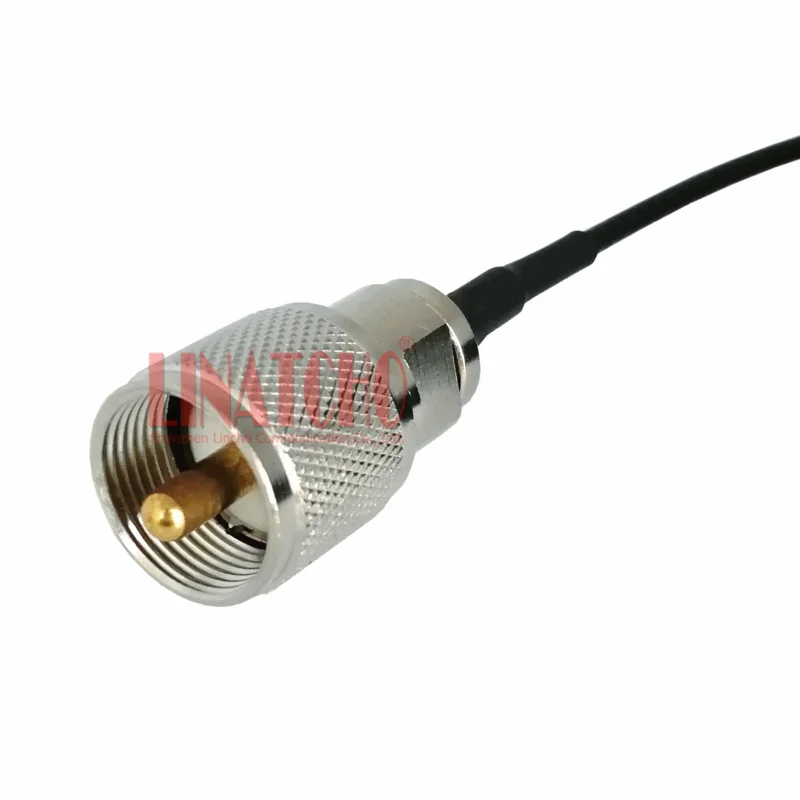 5 метров черного коаксиального RG316 низкие потери pl259 uhf мужского и женского пола TM