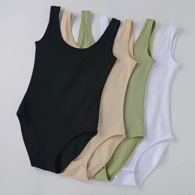 Женское облегающее боди Baodilang черное белое без рукавов с открытой спиной на лето