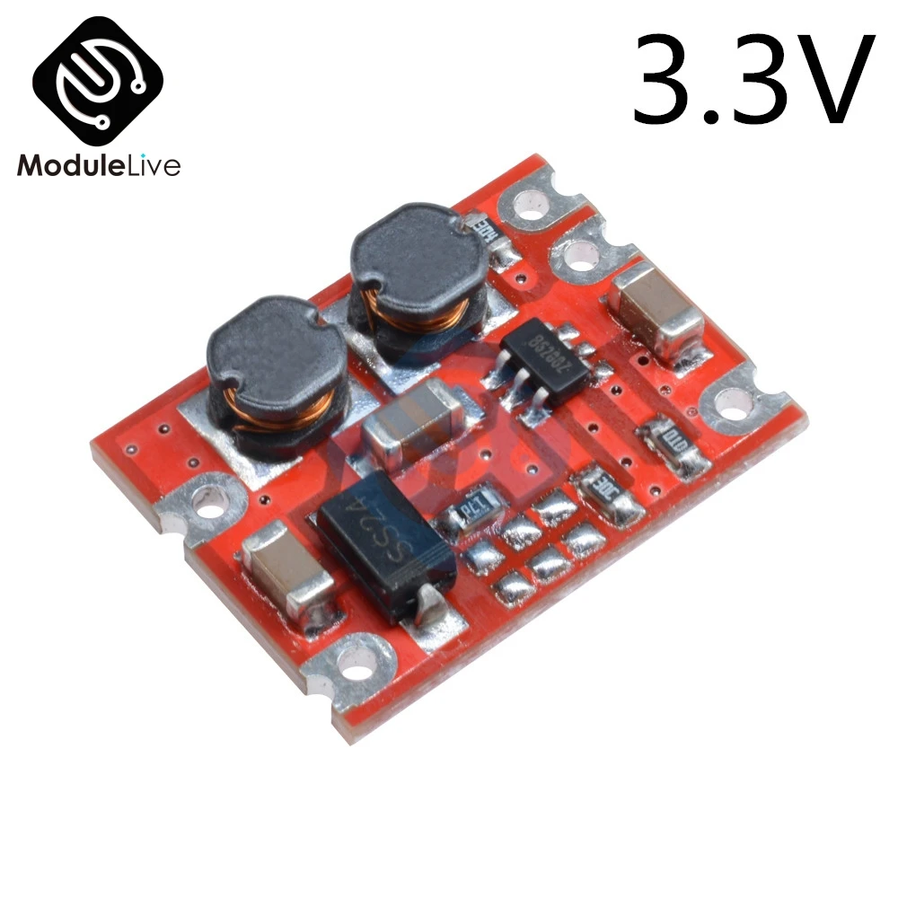DC-DC 3,3 V/5 V/4,2 V/9 V/12 V Автоматический Бак Повышающий Модуль питания S09 повышающая и понижающая плата вход 3 V-15 V Выход электронный DIY PCB - Цвет: 3.3V