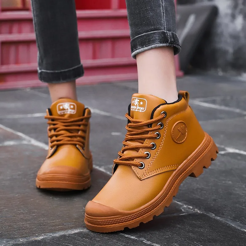 Mut-коврик Детские ботинки Мартенс Кожаные для мальчиков и девочек в британском