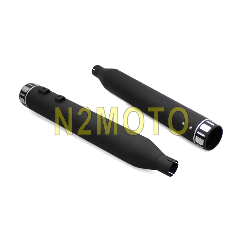 Глушитель выхлопной трубы для мотоцикла Harley Touring 1995 2016 черный 4 дюйма|slip on exhaust|slip