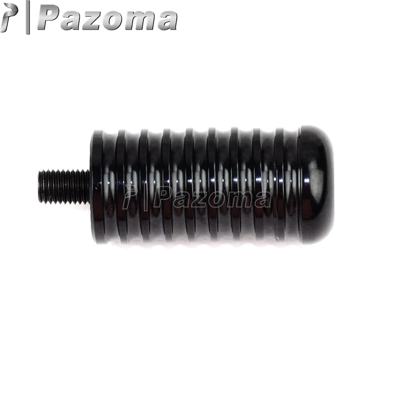 PAZOMA 8mm Bolt CNC Aluminum Black O-ring Ribbed Shifter Peg for Harley 883R 883L 48 Sportster Rough Crafts | Автомобили и