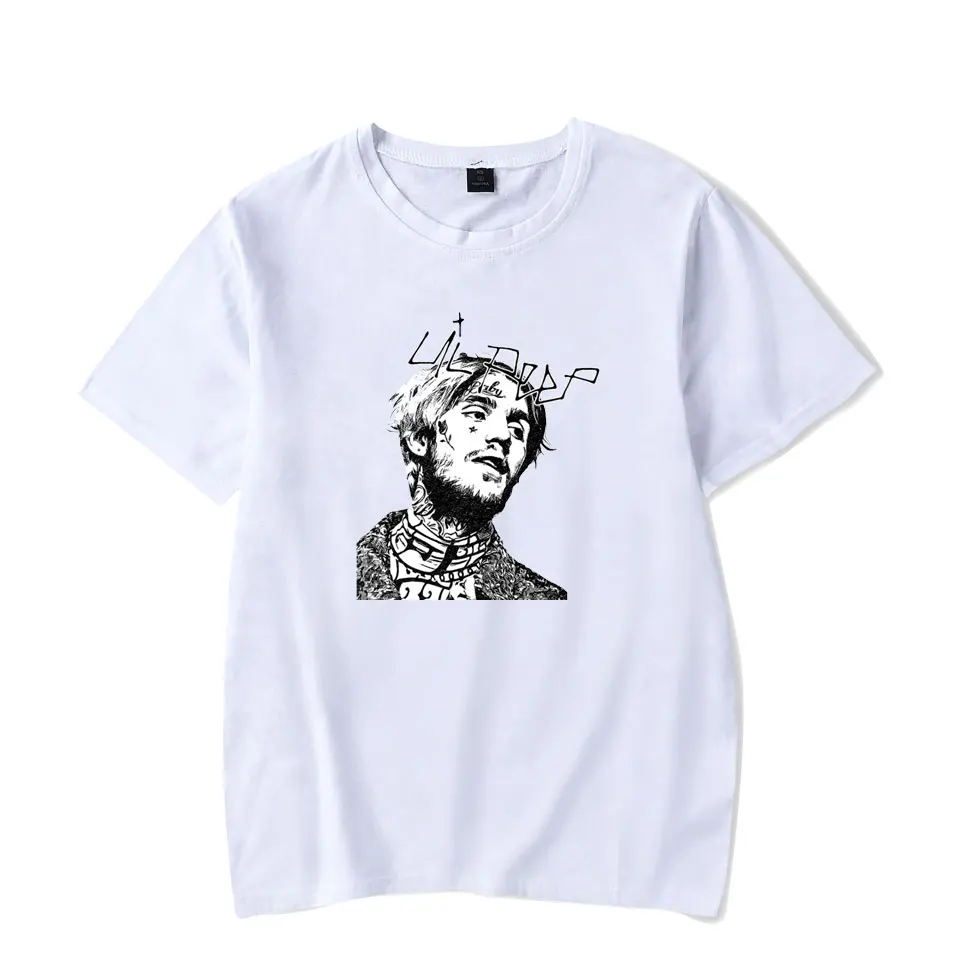 Lil Peep футболки летние хлопковые с круглым вырезом черные с коротким рукавом футболки мужские в стиле панк Рок Хип-хоп топы футболки Lil Peep