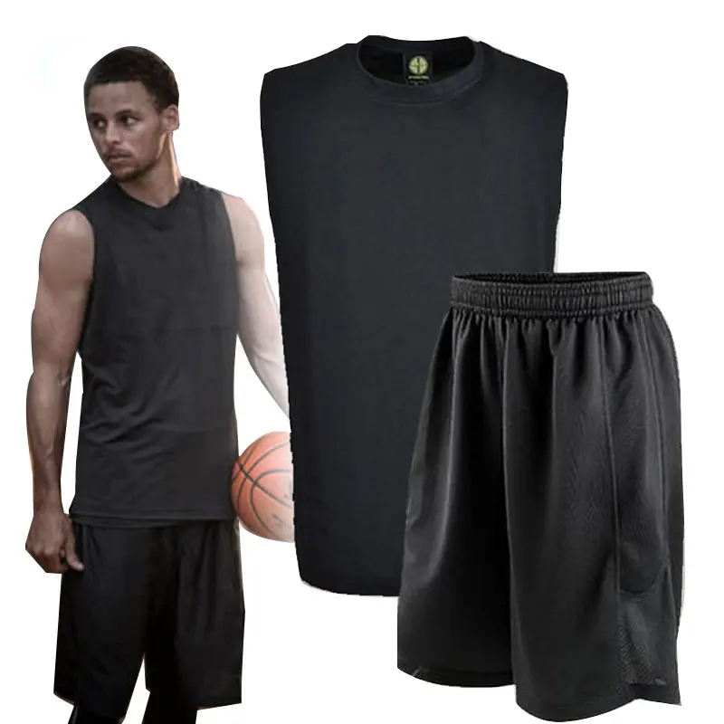 Фото Мужская дешевая майка для баскетбола молодежная одежда рубашка шорты дышащие