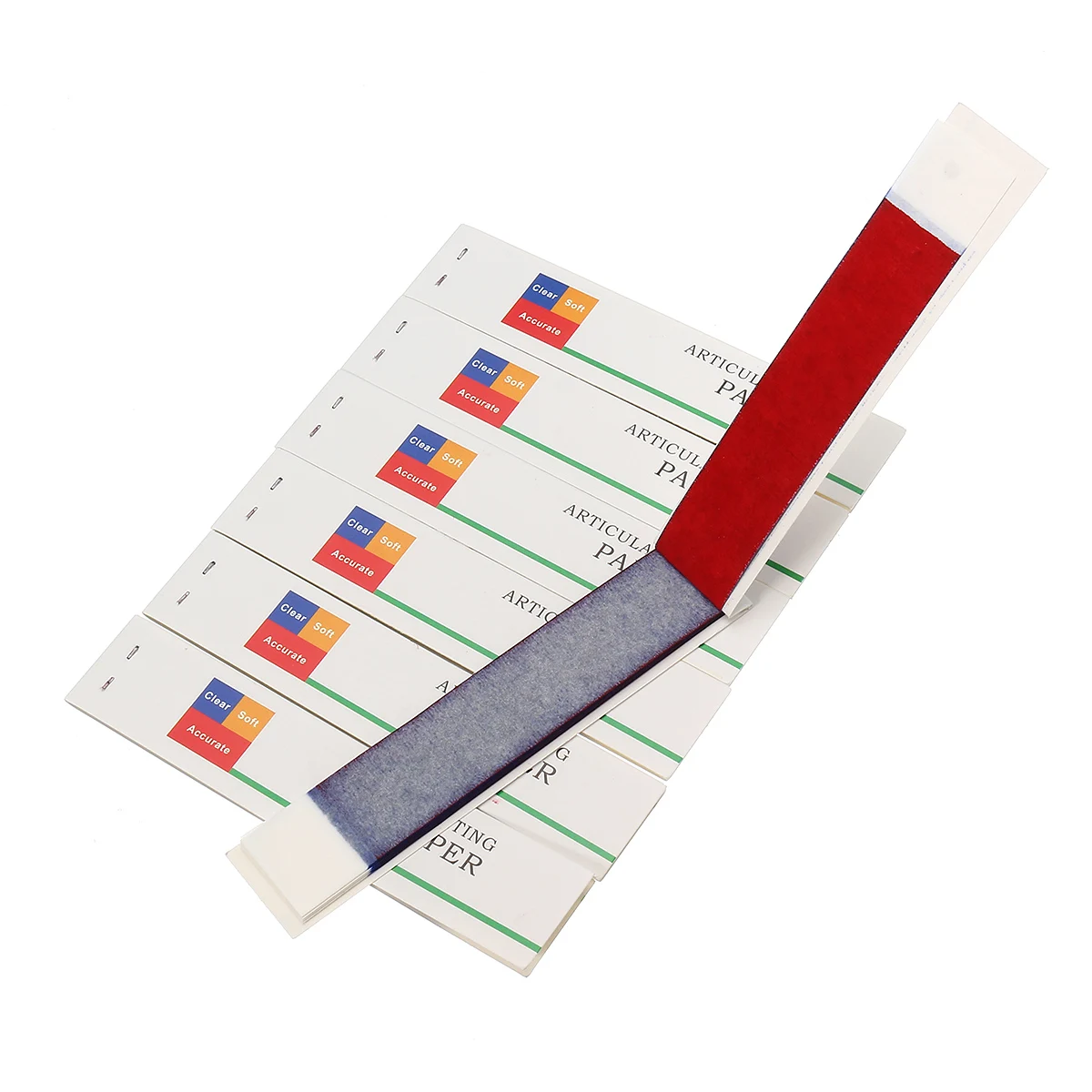 Стоматологический материал красная + синяя полоски 240 листов для отбеливания