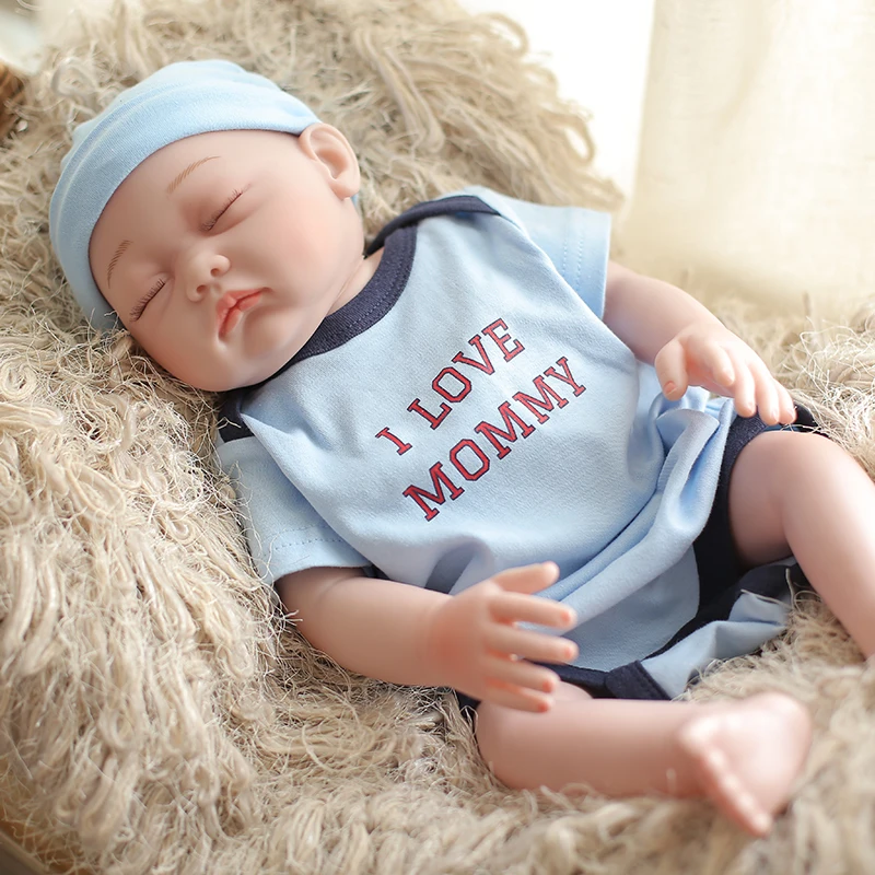 40 см силиконовая кукла для новорожденных Реалистичная виниловая детей подарок