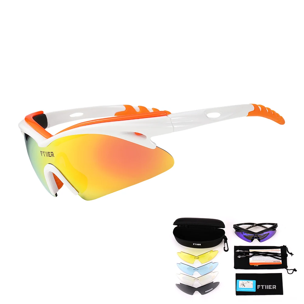 2019 New 5 Lenses Cycling Glasses Polarized Sun Outdoor Sports Bicycle Men Women Bike Sunglasses Goggles Eyewear | Спорт и