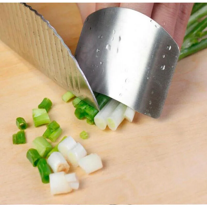 1 шт. нержавеющая сталь защита пальцев ломтик безопасный для кухни рук инструмент