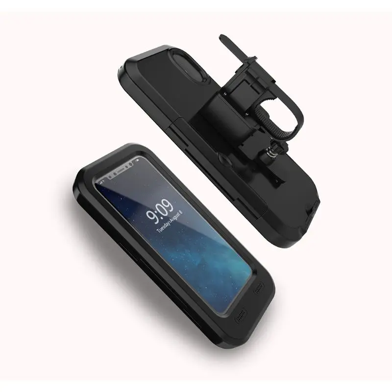 1 шт., держатель для телефона для мотоцикла, велосипеда, сумка для iphone X 8, 7, 6 Plus, водонепроницаемый чехол, подставка для мобильного телефона, держатель для руля велосипеда