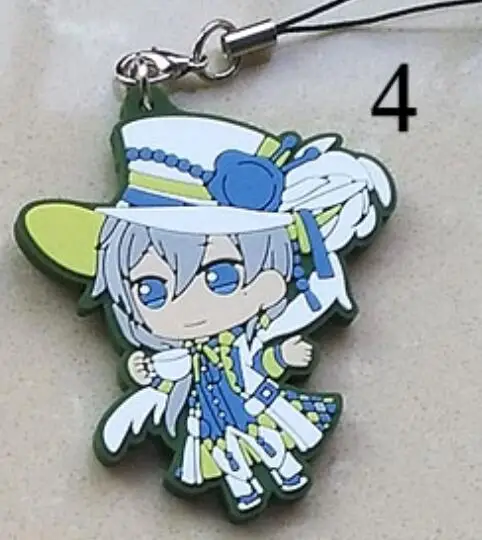 4 Idolish7 аниме брелок Изуми Иори Ямато Никайдо SOGO NAGI Тамаки Гаку Мицуки Осаки каучуковый ремешок аксессуары для мобильных телефонов/Подвески D170 - Цвет: 4