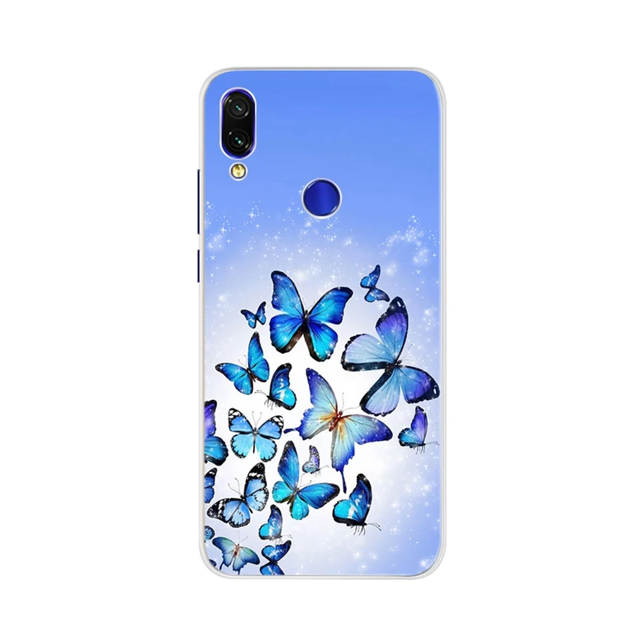Милый чехол для Xiaomi Redmi Note 7 Cat Силиконовый телефона мягкий Бампер протектор Чехол