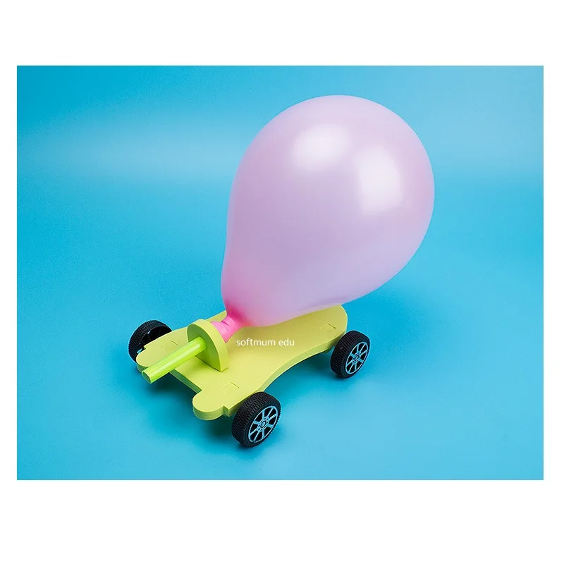 DIY воздушный шар Racer детский ручной автомобиль мини пневматическая Модель