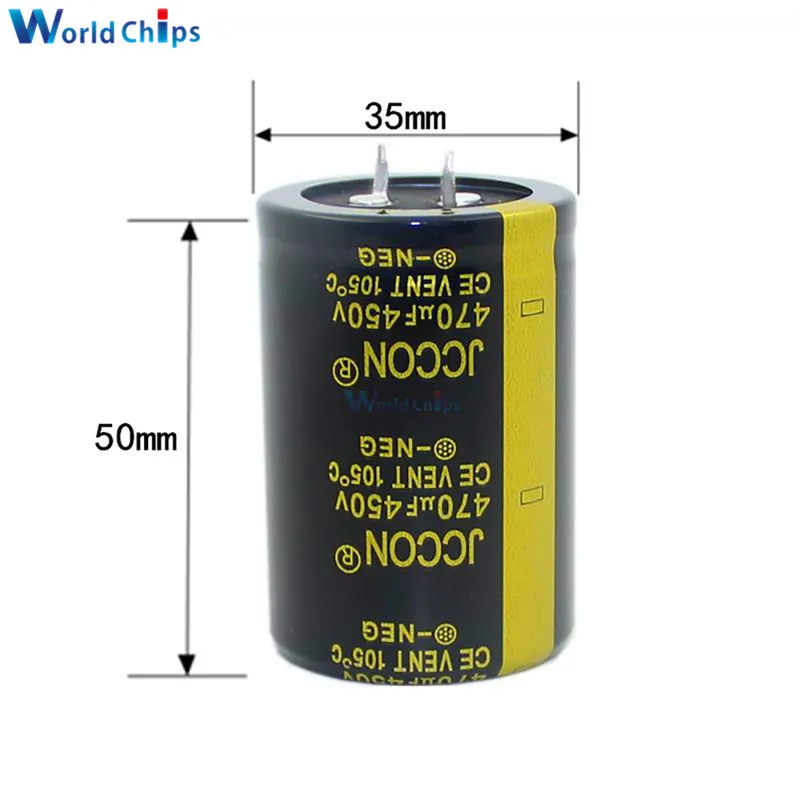 450V 470 мкФ 35X50mm Высокочастотный Низкочастотный алюминиевый электролитический