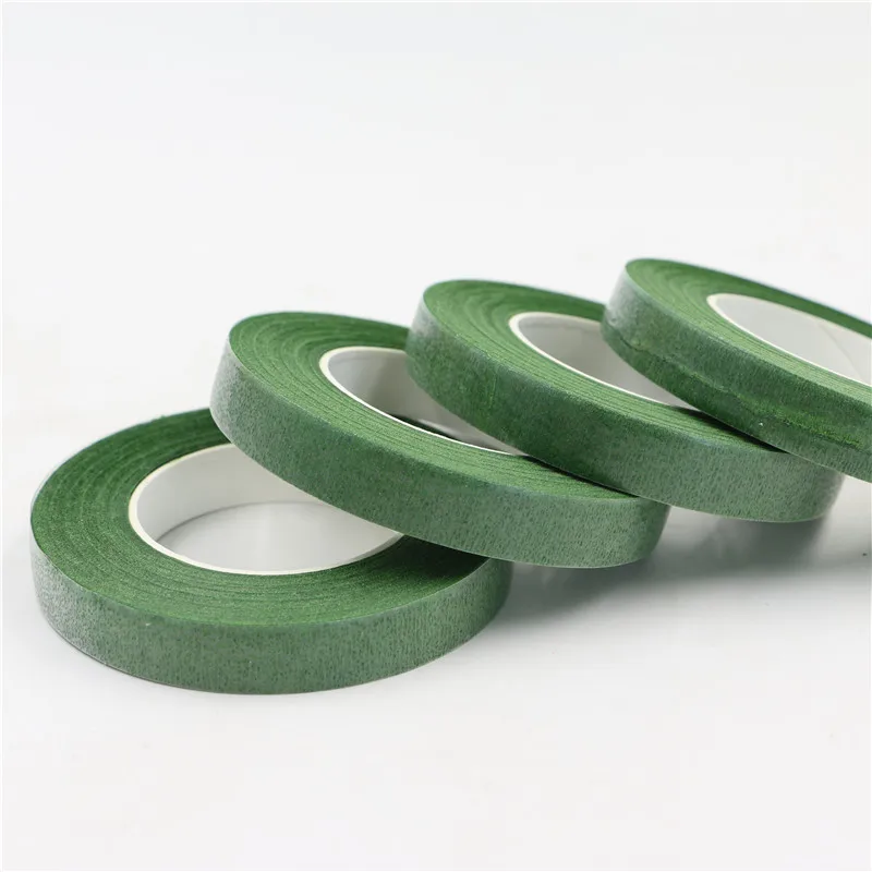 30 Yards/roll dark green paper tape ribbon Nylon Stocking flower And butterfly Accessories wedding party supplies width 12mm | Дом и сад