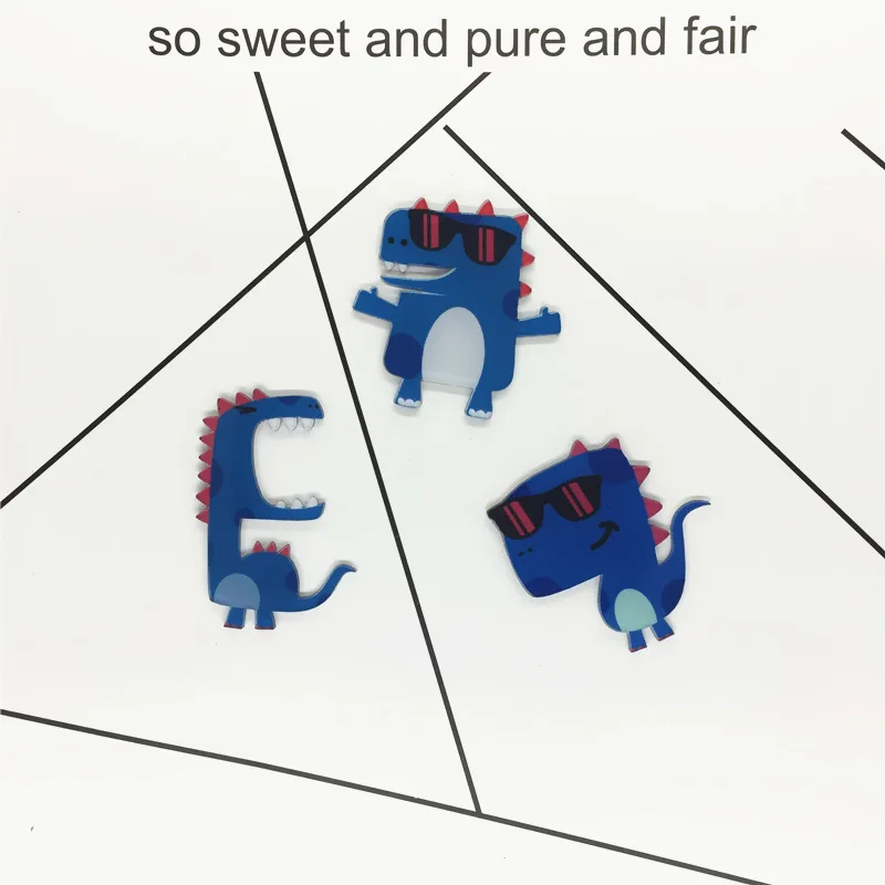 Мультфильм Динозавр иконы на рюкзаки акриловые значки милые булавки для Одежды