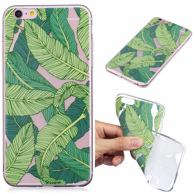 Чехол для iPhone 6 Plus 6S с красочным рисунком прозрачный силиконовый чехол телефона |