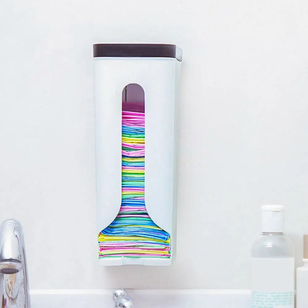 Пластиковый ящик для мусора креативный органайзер хранения мешки настенный