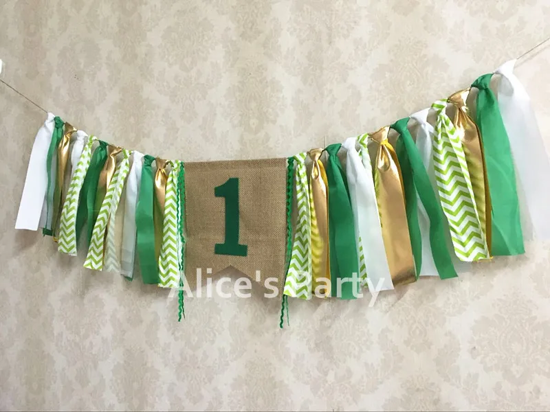 Новый зеленый золотой высокий стул Бантинг Подвеска для детской 1-й джунглей