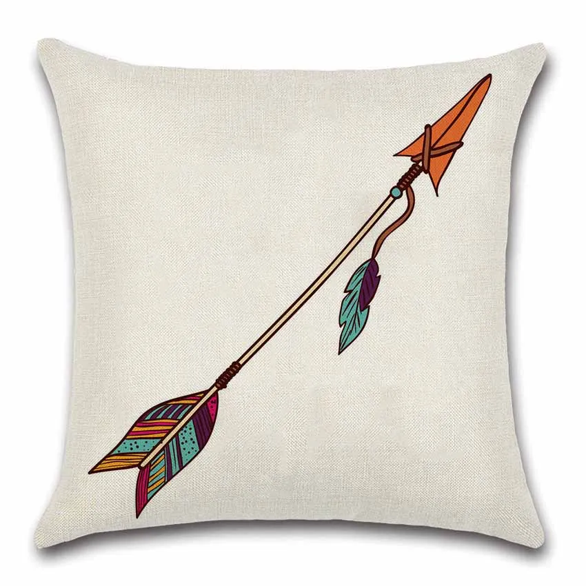 Indian National style Skull Arrow Cushion Cover Decoration for Home house sofa chair seat pillow case kids gift friend present | Дом и сад