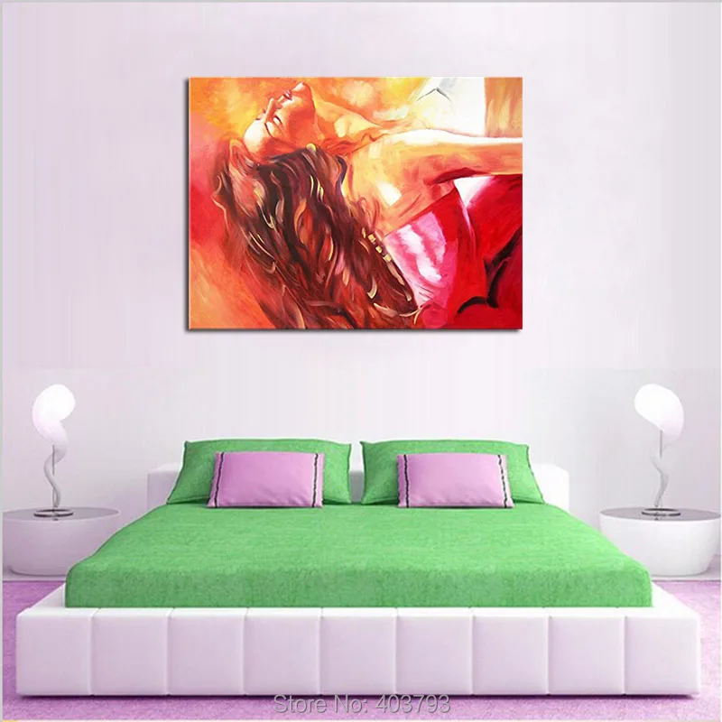 Большая Ручная роспись Абстрактная фигура картина маслом на холсте современный